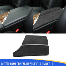 Mavlaro Alcantara-Optik Mittelarmlehnen-Abdeckung 2-teilig für BMW 5er F10 2010-2017 / 5er F11 2010-2017