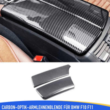 Mavlaro Mittelarmlehnen-Abdeckung in Carbon-Optik für BMW 5er F10/F11