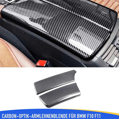 Mavlaro Mittelarmlehnen-Abdeckung in Carbon-Optik für BMW 5er F10/F11