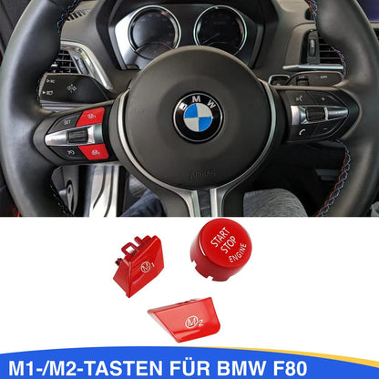 Mavlaro M1/M2 Lenkrad-Tasten + Startknopf Ersatz für BMW F80/F82/F10/F15/F30/F32