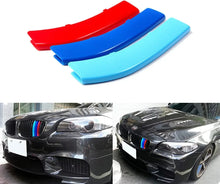 Mavlaro M-Farben Nieren-Zierstreifen für BMW F10/F11 2011-2013 – 12 Streben Schwarz