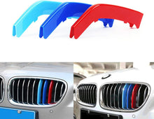 Mavlaro M-Farben Nieren-Zierstreifen für BMW F10/F11 2010-2016 – 10 Streben Chrom