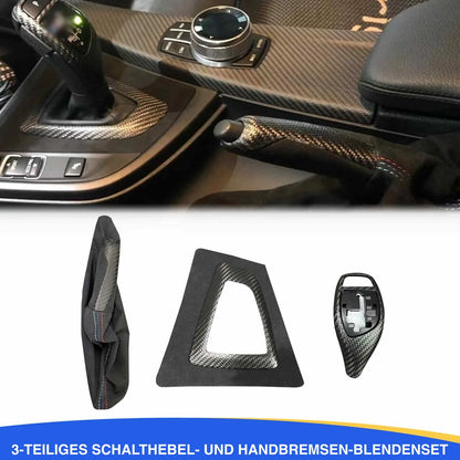 Mavlaro Alcantara- & Echtcarbon Set 3-teilig für BMW 3er F30 2011-2018 / 4er F36 2014-2021 / 3er F31 2012-2019 / 3er F34 2013-2020 / 4er F32 2013-2020 / 4er F33 2013-2020