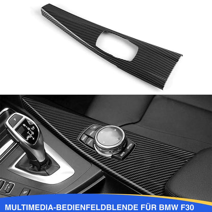 Mavlaro Multimedia-Blende Carbon-Optik 3M für BMW 3er F30/F31/F34 & 4er F32/F36
