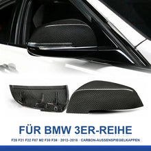 Mavlaro Dry-Carbon Spiegelkappen Ersatz für BMW 1er F20 2011-2019 / 1er F21 2011-2019 / 2er F22 2012-2021 / 2er F87 2012-2021 / 3er F30 2011-2018 / 4er F32 2013-2020 / 4er F33 2013-2020 / 4er F36 2014-2021 / 3er F31 2012-2019