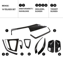 Mavlaro Echtcarbon Innenraum-Komplettset 10-teilig für BMW 3er F30 2011-2018 / 3er F31 2012-2019 / 3er F34 2013-2020 / 4er F32 2013-2020 / 4er F36 2014-2021