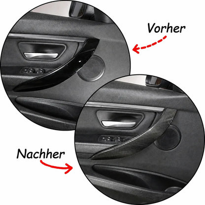 Mavlaro Echtcarbon Innentürgriff-Blenden für BMW 3er F30/F34 & 4er F36