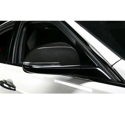 Mavlaro Dry-Carbon Spiegelkappen Ersatz für BMW 1er F20 2011-2019 / 1er F21 2011-2019 / 2er F22 2012-2021 / 2er F87 2012-2021 / 3er F30 2011-2018 / 4er F32 2013-2020 / 4er F33 2013-2020 / 4er F36 2014-2021 / 3er F31 2012-2019