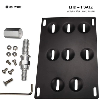Mavlaro Abschlepphaken-Kennzeichenhalter vorne für BMW E39/E46/E90/F30/F10/G30 X3/X5