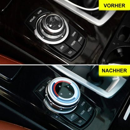 Mavlaro iDrive Controller Drehknopf-Abdeckung für BMW F10/F11/F12/F13/F01/F02/X3 F25