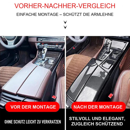 Mavlaro Mittelarmlehnen-Abdeckung in Carbon-Optik für BMW 5er F10/F11