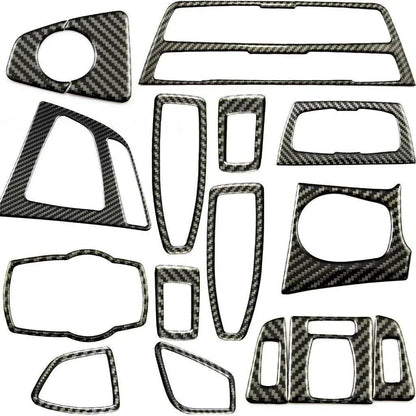 Mavlaro Echtcarbon Innenraum-Overlay Set 15-teilig für BMW 3er F30 2011-2018 / 3er F31 2012-2019 / 3er F34 2013-2020 / 4er F32 2013-2020 / 4er F33 2013-2020 / 4er F36 2014-2021