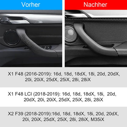 Mavlaro Innentürgriff-Abdeckung links/rechts für BMW X1 F48 2016-2022 & X2 F39 2018-2023