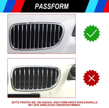 Mavlaro M-Farben Nieren-Zierstreifen für BMW F10/F11 2011-2013 – 12 Streben Schwarz