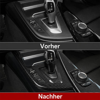 Mavlaro Schaltkulissen-Panelblende in Carbon-Optik für BMW F30/F31/F34 & F32/F33/F36