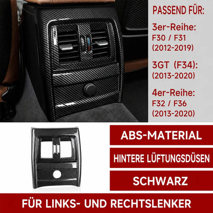 Mavlaro Hecklüftungsdüsen-Rahmenblende in Carbon-Optik für BMW F30/F31/F34 & F32/F36