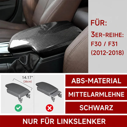 Mavlaro Mittelarmlehnen-Abdeckung in Carbon-Optik für BMW 3er F30/F31