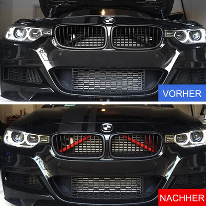 Mavlaro V-Brace Abdeckung Grillstreifen 2 Stück für BMW 1er-8er F20/F30/G30/G11
