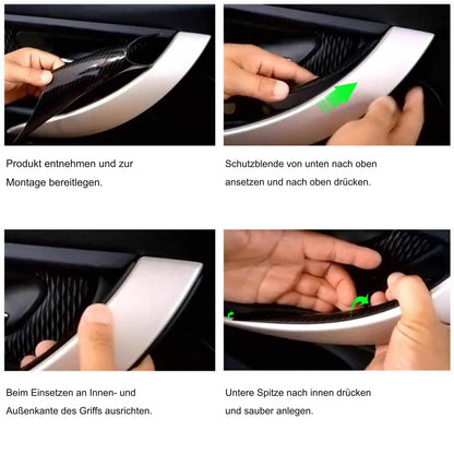 Mavlaro Alcantara-Optik Innentürgriff-Abdeckung 2/4-teilig für BMW F30-F36 2013-2018