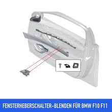 Mavlaro Fensterheberschalter-Rahmen Ersatz 3-teilig für BMW 5er F10 2010-2017 / 5er F11 2010-2017