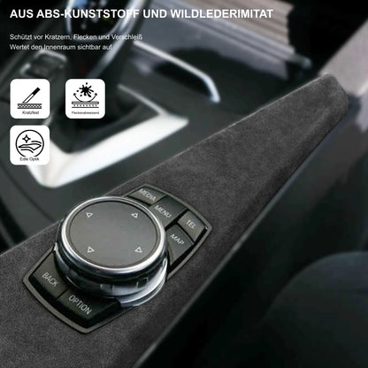 Mavlaro Alcantara-Optik Multimedia-Panel Blende für BMW 3er F30 2011-2018 / 3er F31 2012-2019 / 3er F34 2013-2020 / 4er F32 2013-2020 / 4er F33 2013-2020 / 4er F36 2014-2021