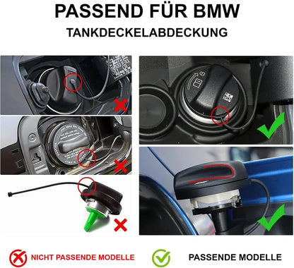 Mavlaro Universelle Echtcarbon Tankdeckel-Blende für BMW E/F/G Serien, X Modelle & Z4