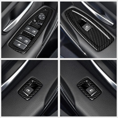 Mavlaro Fensterheberschalter-Blenden 4-teilig 3M für BMW 3er F30 2011-2018 / 3er F31 2012-2019 / 3er F34 2013-2020