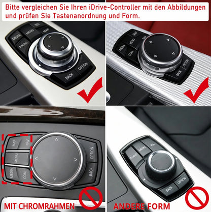Mavlaro iDrive Tasten Ersatz 7-teilig für BMW F20/F21 F22/F23 F30/F31 F10/F11 F15/F16