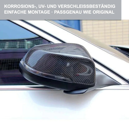 Mavlaro Echtcarbon Spiegelkappen Ersatz für BMW 7er F01 2008-2015 / 7er F02 2008-2015 / 5er F10 2010-2017 / 5er F11 2010-2017 / 5er F07 2009-2017 / 6er F06 2012-2018 / 6er F12 2011-2018 / 6er F13 2011-2017
