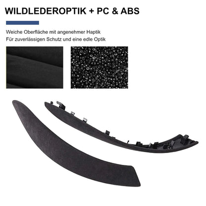 Mavlaro Alcantara-Optik Türgriff-Abdeckung innen/außen für BMW F30/F31/F32/F80 2012-2019