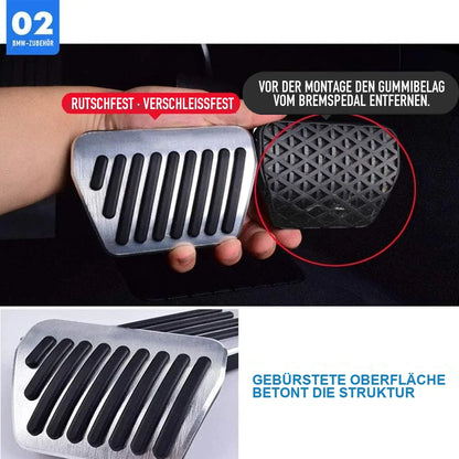 Mavlaro Pedalauflagen Set ohne Bohren für BMW E90 F10 F12 F01 F25 F26 E70 E71 E89