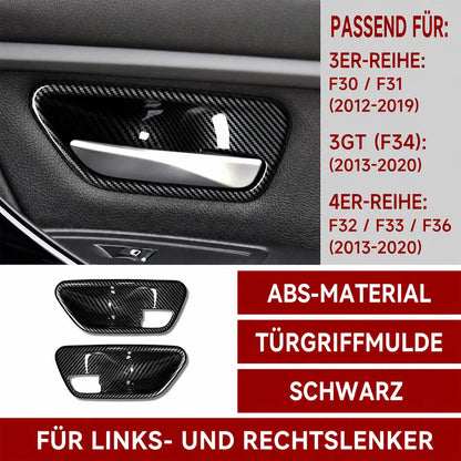 Mavlaro Türgriffmulden-Blenden in Carbon-Optik für BMW 3er/4er F30-F36 & M3/M4