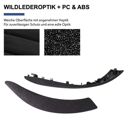 Mavlaro Innentürgriff-Abdeckungen Leder/Alcantara für BMW F30-F36 & M3/M4 F80-F83
