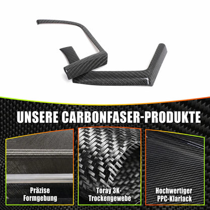 Mavlaro Echtcarbon seitliche Lüftungsdüsen-Blenden 2-teilig für BMW 3er F30 2011-2018 / 4er F32 2013-2020 / 3er F31 2012-2019 / 4er F33 2013-2020