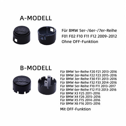 Mavlaro Start-Stop-Knopf Ersatz A/B für BMW F10/F20/F30/F32/F25/F15 2009-2017