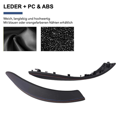 Mavlaro Innentürgriff-Abdeckungen Leder/Alcantara für BMW F30-F36 & M3/M4 F80-F83