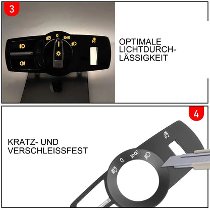 Mavlaro Lichtschalter Panel Ersatz 4-teilig für BMW F10 F12 F01 F25 F26