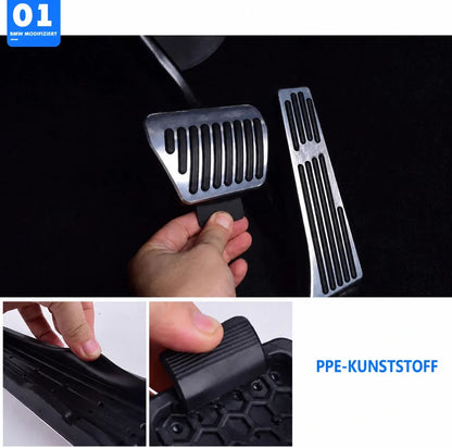Mavlaro Pedalauflagen Set ohne Bohren für BMW F20 F30 G20 G30 G01 G05 G07