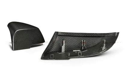 Mavlaro Dry-Carbon Spiegelkappen Ersatz für BMW 1er F20 2011-2019 / 1er F21 2011-2019 / 2er F22 2012-2021 / 2er F87 2012-2021 / 3er F30 2011-2018 / 4er F32 2013-2020 / 4er F33 2013-2020 / 4er F36 2014-2021 / 3er F31 2012-2019