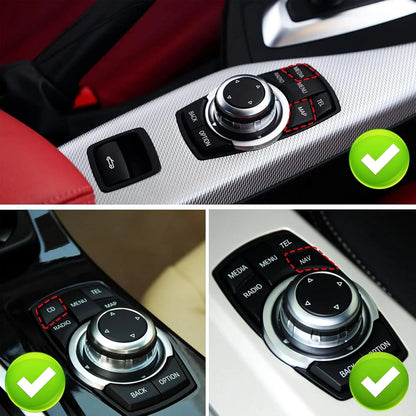 Mavlaro iDrive Tasten Ersatz 7-teilig für BMW F20/F21 F22/F23 F30/F31 F10/F11 F15/F16