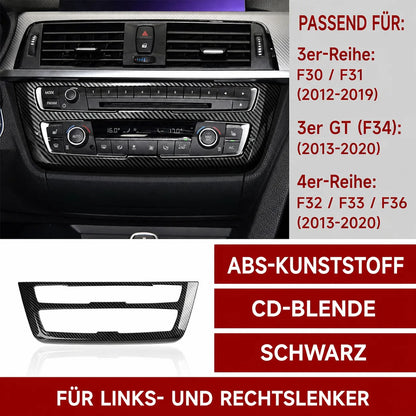 Mavlaro CD-Panelblende in Carbon-Optik für BMW F30/F31/F34 & F32/F33/F36