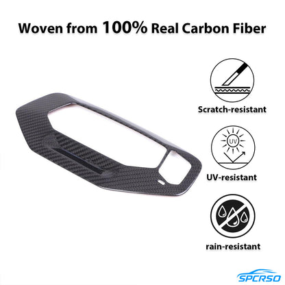 Mavlaro Real Carbon Fiber Front Reading Light Lamp Trim Cover for BMW 8 Series G14 2019-2022 Interior Upgrade