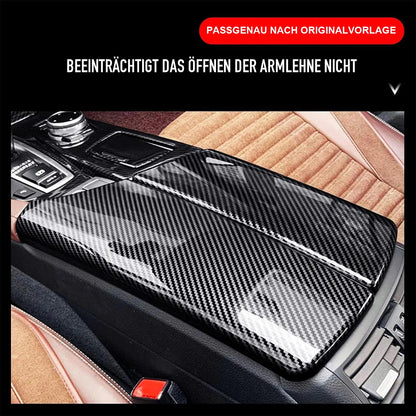 Mavlaro Mittelarmlehnen-Abdeckung in Carbon-Optik für BMW 5er F10/F11