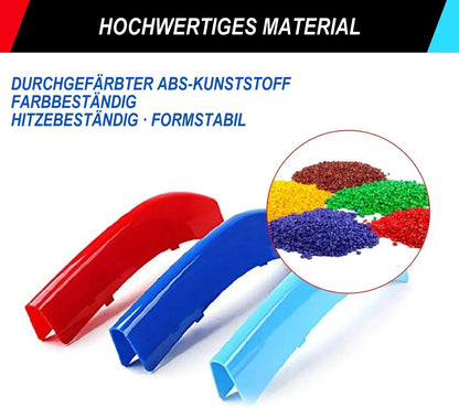 Mavlaro M-Farben Nieren-Zierstreifen für BMW F10/F11 2011-2013 – 12 Streben Schwarz