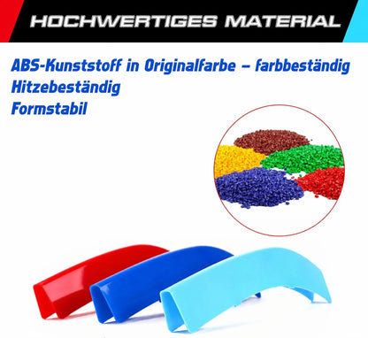 Mavlaro M-Farben Nieren-Zierstreifen für BMW F30 ab 2012 / F32 ab 2014 – 11 Streben Chrom