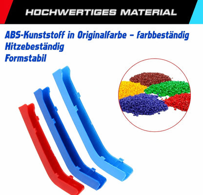 Mavlaro M-Farben Nieren-Zierstreifen für BMW F30/F31 2013-2018 – 8 Streben Schwarz