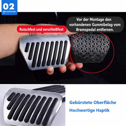 Mavlaro Pedalauflagen Set ohne Bohren für BMW F20 F30 G20 G30 G01 G05 G07