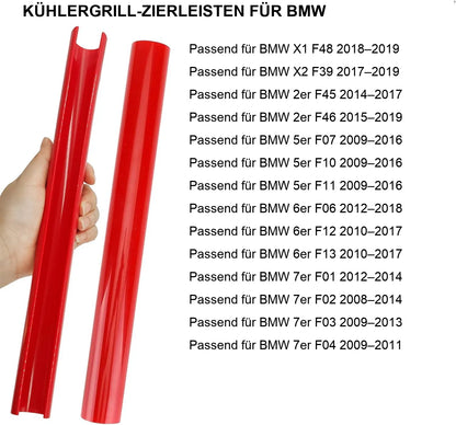 Mavlaro V-Brace Abdeckung Grillstreifen 2 Stück für BMW F10/F11/F45/F46/F48/F39