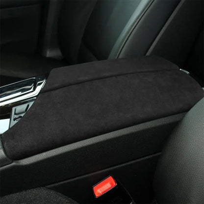 Mavlaro Alcantara-Optik Mittelarmlehnen-Abdeckung 2-teilig für BMW 5er F10 2010-2017 / 5er F11 2010-2017
