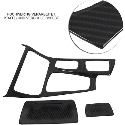 Mavlaro Carbon-Optik Schaltkulissenblende für BMW 5er F10 Linkslenker